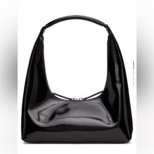 Marge sherwood black patent leather bag